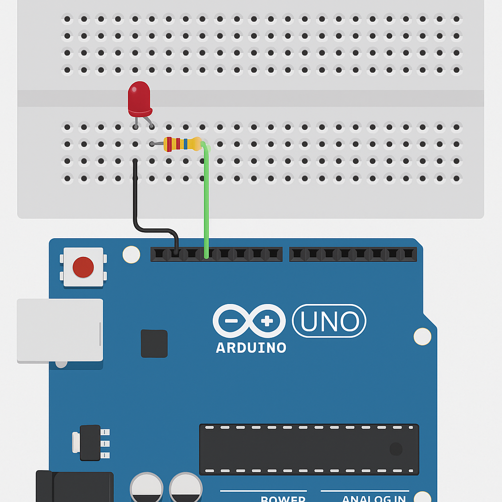 Arduino LED circuit Diagram